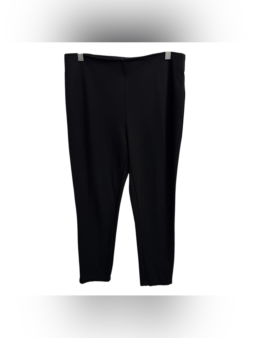 DKNY Sleek Black Pull-On Ponte Leggings Size L